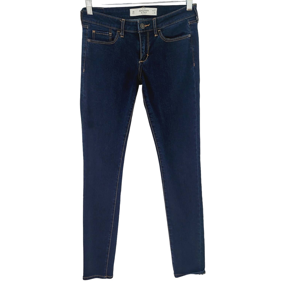 Abercrombie & Fitch Women's Skinny Jeans - Dark Blue